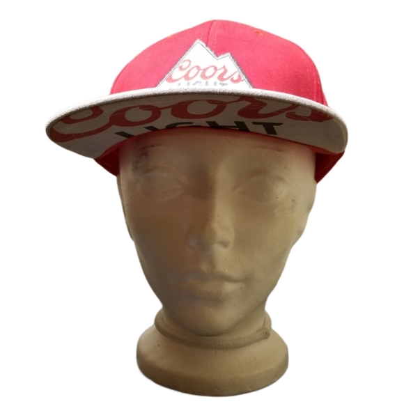 🍺 COORS LIGHT Unisex Red & Grey Baseball Cap - Picture 4 of 6